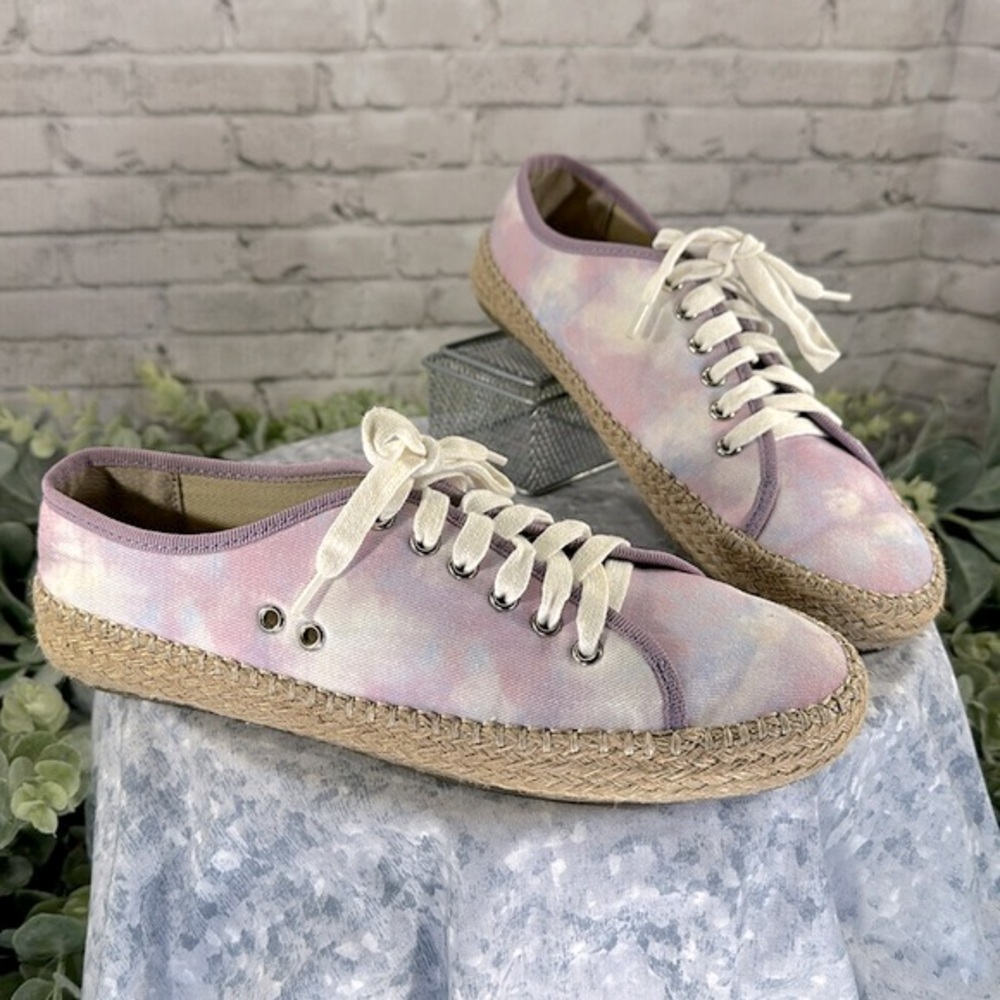 EMU Australia Agonis Retro Tie Dye Cotton Espadrille Sneakers Girls 6M💜EUC💜